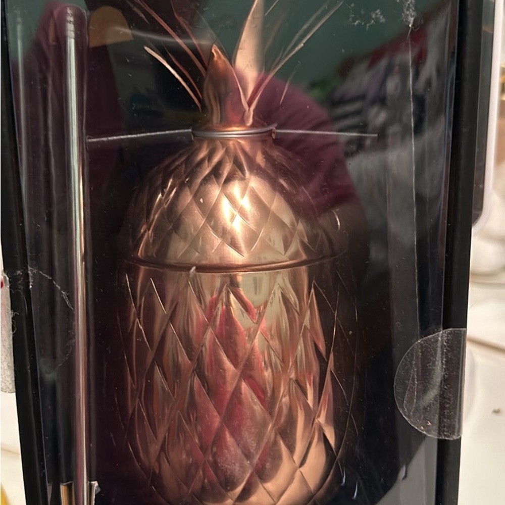 Pineapple tumbler rose gold